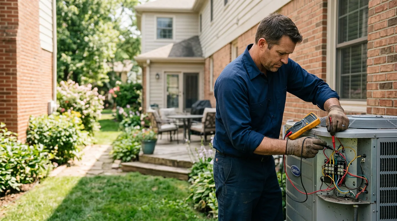 HVAC technician working near Thompson, UT